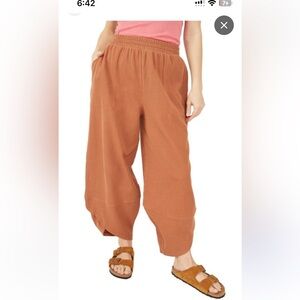 Free People Beach LEO KNIT WIDE LEG PANTS